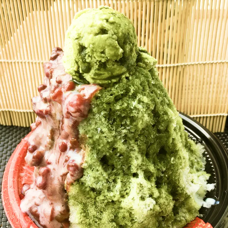 宇治抹茶金時ミルク氷