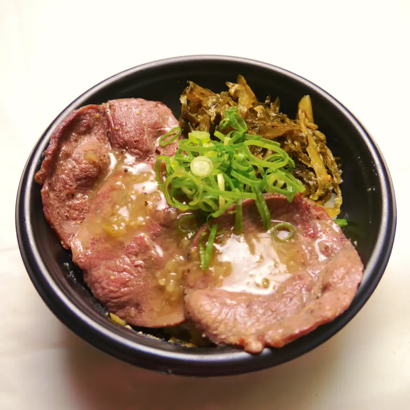 牛たん高菜丼