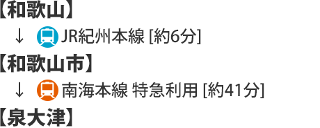 和歌山方面から